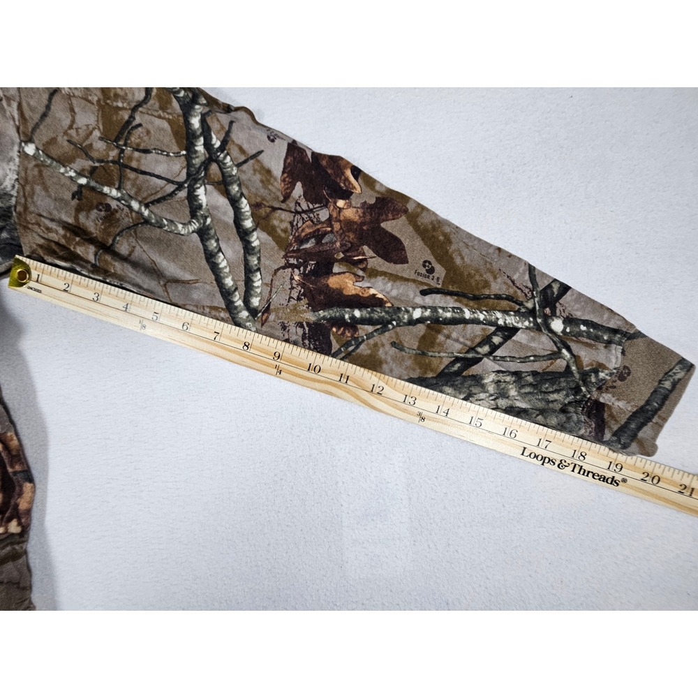 Fusion 3D Camo Long Sleeve Hunting T-Shirt Mens Woodland Tree Print Chest Pocket - Picture 5 of 7